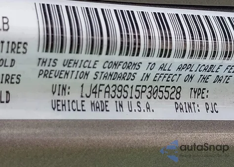 2005 Jeep Wrangler X из США, поврежденный, VIN 1J4FA39S15P305528